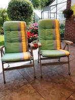 2 tuinstoelkussens € 10.00, Tuin en Terras, Tuinmeubel-accessoires, Ophalen, Gebruikt