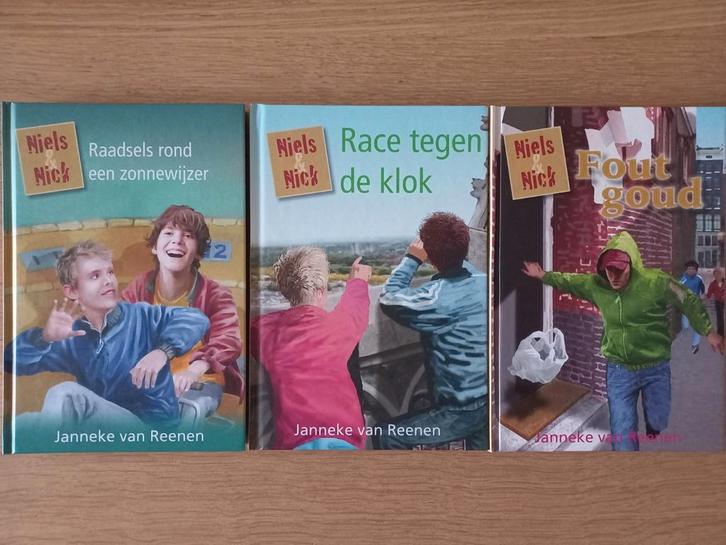 3x Niels & Nick serie, Janneke van Reenen, NIEUW/ZGAN, €10,-, Boeken, Kinderboeken | Jeugd | 10 tot 12 jaar, Zo goed als nieuw