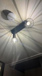 Industriële plafondlamp met spots (zwart metaal), Ophalen of Verzenden, Zo goed als nieuw, Metaal of Aluminium, Plafondspot of Wandspot