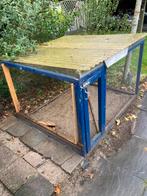 Mooie voor regen afgedekte kippen/konijnenren, Dieren en Toebehoren, Pluimvee | Toebehoren, Ophalen, Gebruikt, Kippenhok of Kippenren