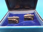 Manchetknopen Smith & Wesson verguld, Sieraden, Tassen en Uiterlijk, Manchetknopen, Verzenden, Nieuw, Overige materialen, Verguld