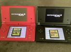 2 Nintendo DS Roze & Zwart + 2 Games + Oplader, Spelcomputers en Games, Spelcomputers | Nintendo DS, Ophalen of Verzenden, Roze
