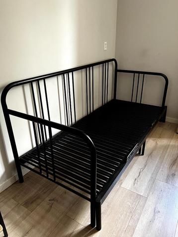 Bedframe FYRESDAL - ikea, zwart, staal