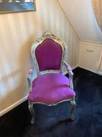 Opera Barok Stoel met Paarse Bekleding, Huis en Inrichting, Stoelen, Ophalen, Gebruikt, Overige kleuren, Barok stijl Lodewijk de 14e