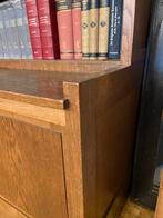 Haagse School Boekenkast LOV Oosterbeek - Eikenhout, Met plank(en), Gebruikt, 100 tot 150 cm, 150 tot 200 cm