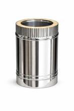 Dubbelwandige RVS kachelpijp 30 cm – Ø150 mm x Ø200 mm