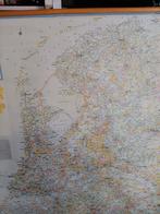 op houten rol Nederland   oude kaart .  Nog met markermeer, Ophalen of Verzenden