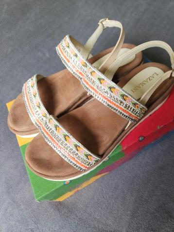 Nieuwe Leren Lazamini Ibiza Style sandalen 43 beschikbaar voor biedingen