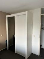 Witte kledingkast met schuifdeuren - 155x221 cm, Huis en Inrichting, Kasten | Kledingkasten, Ophalen, Met plank(en), Kunststof