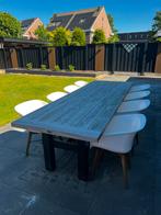 Hartman kuipstoelen wit 8 stuks, Tuin en Terras, Tuinstoelen, Ophalen, Zo goed als nieuw, Kunststof