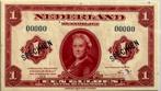 een gulden 1943 zeldzame specimen PMG64, Postzegels en Munten, Bankbiljetten | Nederland, Ophalen of Verzenden, 1 gulden, Los biljet