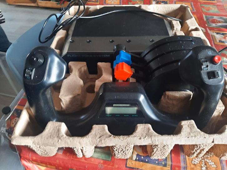Flight Yoke Systeem - Simulator Besturing, Computers en Software, Joysticks, Zo goed als nieuw, Ophalen of Verzenden