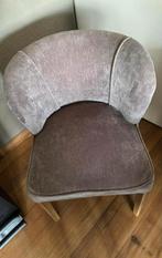Rivera Maison 1 stoel  - Bruin/Taupe Velours Goede staat, Huis en Inrichting, Ophalen, Zo goed als nieuw, Eén