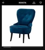 Remsta fauteuil donkergroenblauw ikea, Huis en Inrichting, Stoelen, Ophalen, Nieuw, Twee