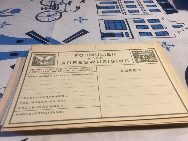 No4118 Adreswijziging formulier voor adreswijziging 1,5 cent, Postzegels en Munten, Postzegels | Eerstedagenveloppen, Onbeschreven