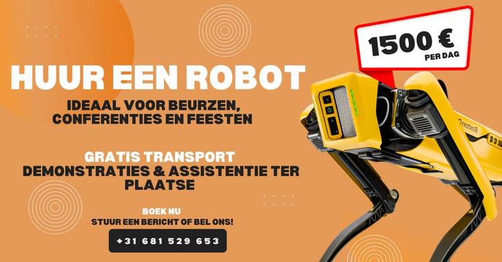 HUUR EEN ROBOT – al vanaf €1050 per dag!, Diensten en Vakmensen, Verhuur | Overig