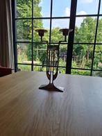Vintage Kandelaar metaal Harpvorm, Ophalen, 25 tot 50 cm, Zo goed als nieuw, Metaal
