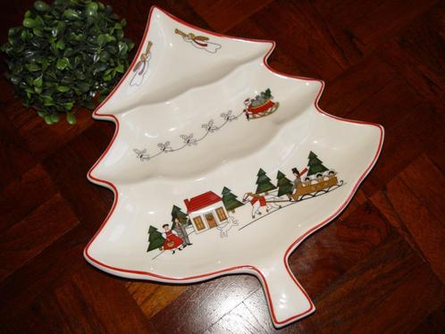 Masons mason christmas village kerst grote kertboomschaal, Huis en Inrichting, Keuken | Servies, Zo goed als nieuw, Wedgwood, Aardewerk