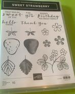Sweet Strawberry Stempelset Stampin Up NIEUW, Ophalen of Verzenden, Nieuw, Clearstamp