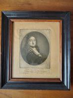 Antieke ets zelfportret Ludolf Bakhuizen (1702), Antiek en Kunst, Kunst | Etsen en Gravures, Ophalen