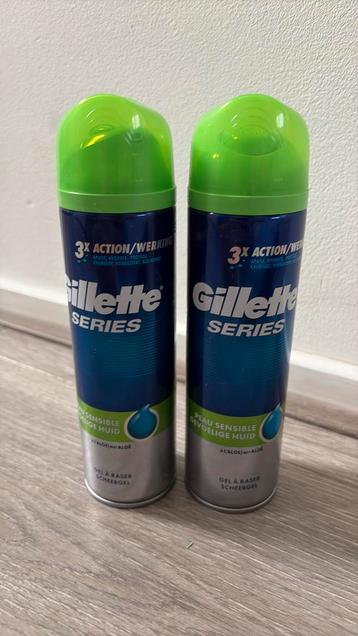 2x gillette series scheergel gevoelige huid beschikbaar voor biedingen