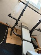 Universele Focus bench met dumbbell set, Sport en Fitness, Fitnessmaterialen, Ophalen of Verzenden, Gebruikt, Fitnessbank