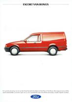 Folder Ford Escort Van Bonus (ca.1990), Verzenden, Gelezen, Ford