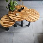 3- delig salontafelset, Huis en Inrichting, Ophalen, Rond, Zo goed als nieuw, Minder dan 50 cm