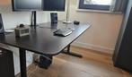 Ikea Bekant Bureau - Zwart/Bruin - 160x80cm - Verstelbaar, Huis en Inrichting, Bureaus, Ophalen, Zo goed als nieuw, Bureau