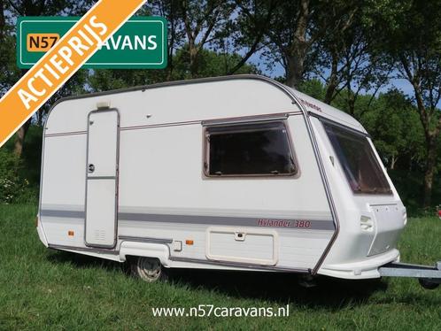 Hylander Vision 380 / voortent, Caravans en Kamperen, Caravans, Bedrijf, tot en met 2, 500 - 750 kg, Rondzit, Overige merken, Lengtebed