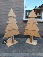 Houten kerstboom met lampjes, Ophalen, Zo goed als nieuw