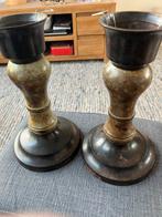 Metalen kandelaars zonder  glas; 10,00 ps., Ophalen of Verzenden