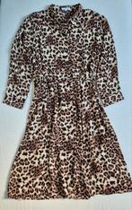 paprika panterjurk, Kleding | Dames, Jurken, Bruin, Verzenden, Zo goed als nieuw, Onder de knie