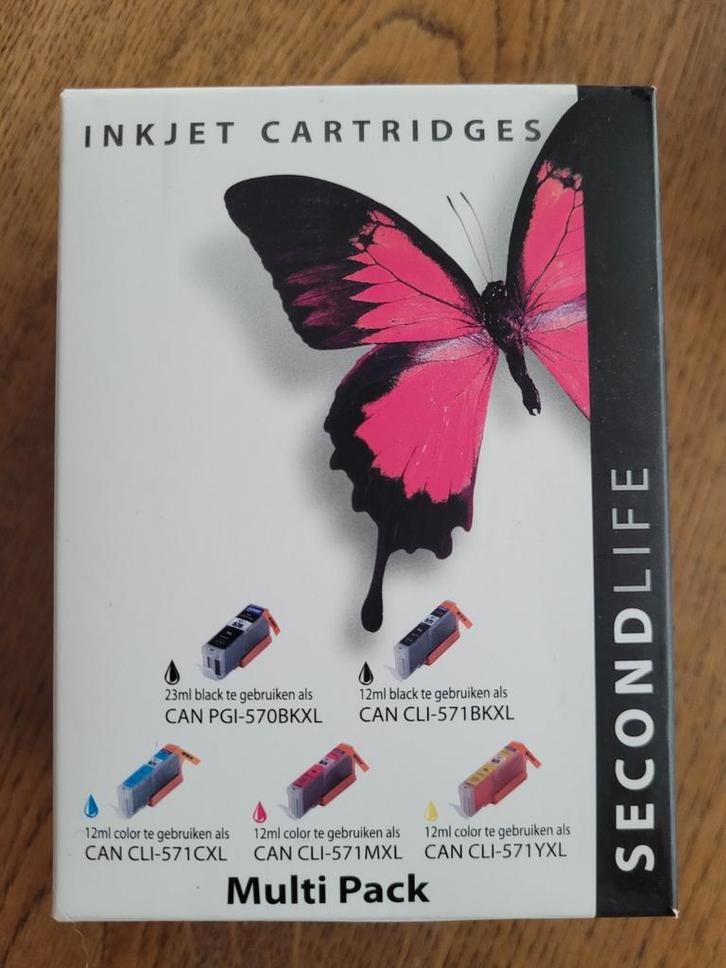 Canon PGI-570BK/CLI-571XL Multipack Inktcartridges, Computers en Software, Printerbenodigdheden, Nieuw, Cartridge, Ophalen of Verzenden
