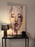 Groot Canvas Schilderij - Modern Portret, Antiek en Kunst, Kunst | Schilderijen | Klassiek, Ophalen of Verzenden