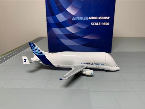 Airbus Beluga A300-600ST Hogan Wings Schaal 1:400, Verzamelen, Luchtvaart en Vliegtuigspotten, Zo goed als nieuw, Schaalmodel