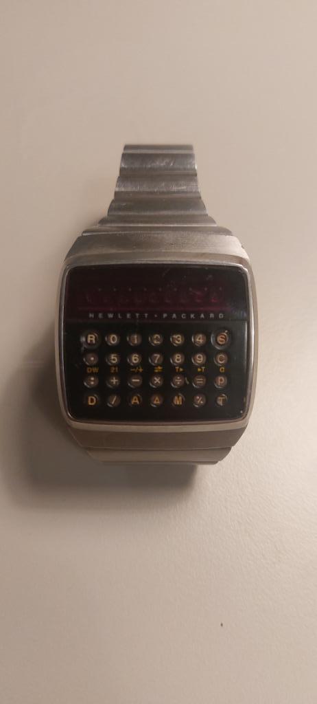 Hewlett Packard Calculator Watch - HP 01 Zilver (1977), Sieraden, Tassen en Uiterlijk, Horloges | Heren, Gebruikt, Polshorloge