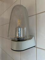 Vintage badkamer wandlampen, Huis en Inrichting, Lampen | Wandlampen, Ophalen of Verzenden, Gebruikt, Glas