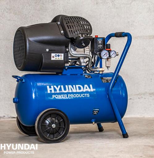 HYUNDAI COMPRESSOR 50 L 8 BAR 3 PK BEZORGING MOGELIJK!, Doe-het-zelf en Verbouw, Compressors, Nieuw, 6 tot 10 bar, Minder dan 25 liter