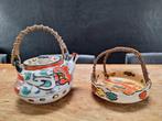 antiek vintage Japans porseleinen theepot trekpot schaaltje, Antiek en Kunst, Ophalen of Verzenden