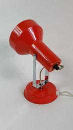 Vintage of retro spot, tafellamp, oranje, chroom metaal. 4A5, Huis en Inrichting, Lampen | Tafellampen, Minder dan 50 cm, Gebruikt