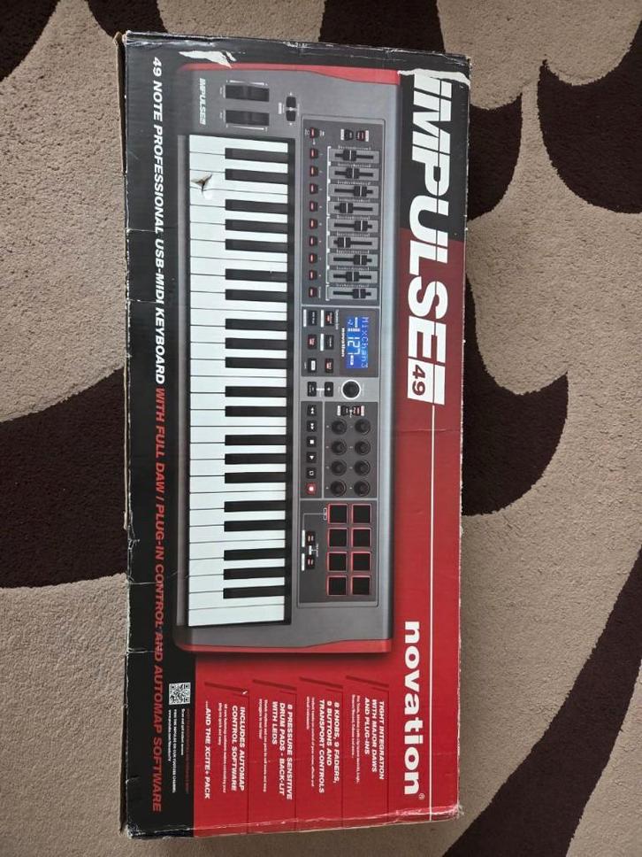 Novation Impulse 49 MIDI-controler, Muziek en Instrumenten, Midi-apparatuur, Zo goed als nieuw, Ophalen