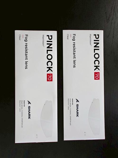 2x Pinlock VZ16012PINCTU voor Shark Skwal/D-Skwal/Spartan, Motoren, Kleding | Motorhelmen, Dames, Heren, Integraalhelm, L, Shark