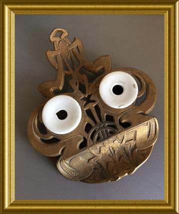 Art deco koperen inktstel beschikbaar voor biedingen