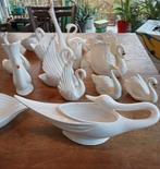 13 grote witte zwanen beelden,  ( vaas , schaal. bak ), Verzamelen, Beelden en Beeldjes, Ophalen of Verzenden, Zo goed als nieuw