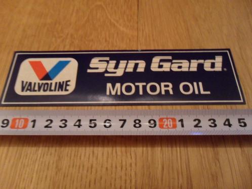sticker VALVOLINE Syn Gard Motor Oil  *, Verzamelen, Stickers, Zo goed als nieuw, Bedrijf of Vereniging, Ophalen