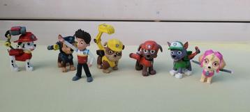 Paw Patrol - hondjes en Ryder - 7 stuks - 7 cm - Z.G.A.N. beschikbaar voor biedingen