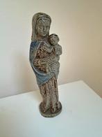 Madonna met Kind – zeldzaam Terracotta-beeld antiek, Antiek en Kunst, Antiek | Keramiek en Aardewerk, Ophalen of Verzenden