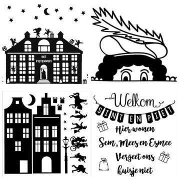Raamstickers stinterklaas beschikbaar voor biedingen