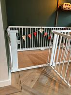 Grondbox wit hout, 5 panelen + deurpaneel, Kinderen en Baby's, Boxen, Ophalen, Gebruikt, Overige vormen